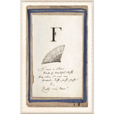 Edwards Alphabet -F, C. 1857
