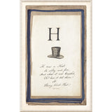 Edwards Alphabet - H, C. 1857