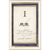 Edwards Alphabet - I, C. 1857