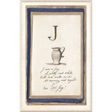 Edwards Alphabet - J, C. 1857