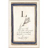 Edwards Alphabet - L, C. 1857