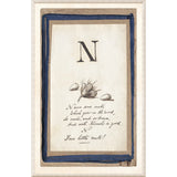Edwards Alphabet - N, C. 1857
