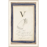 Edwards Alphabet - V, C. 1857