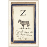 Edwards Alphabet - Z, C. 1857