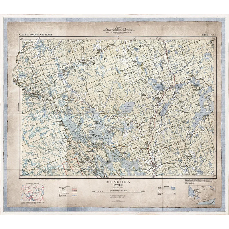 Map - Muskoka - 1937