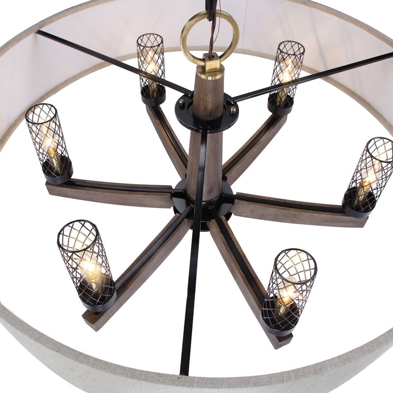 Woodall, 6Lt Chandelier