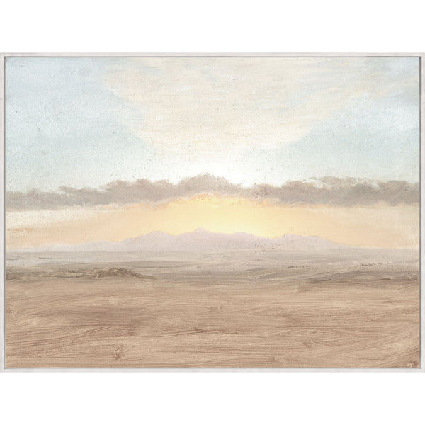 Sunset Study C. 1865 - Framed Canvas