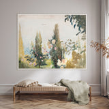 Raw Canvas Series – Garden View - Large - Framed Canvas