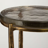 Eternity Accent Table - Brass