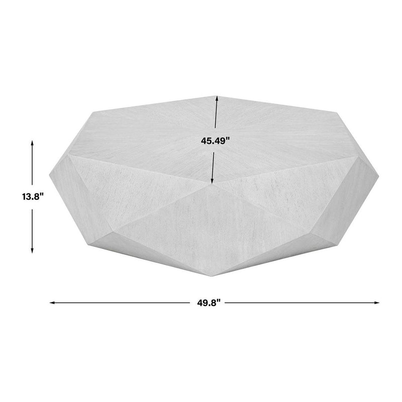 Volkers Cocktail Table, White