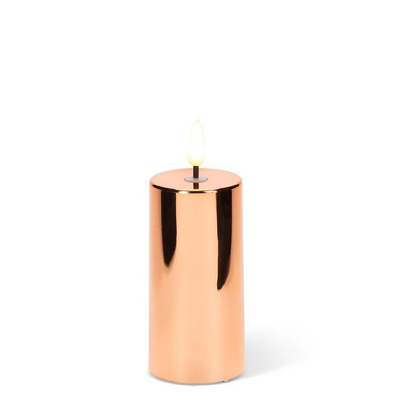 Small - Rose Gold LED Miralite Candle