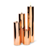 Large - Rose Gold LED Miralite Candle