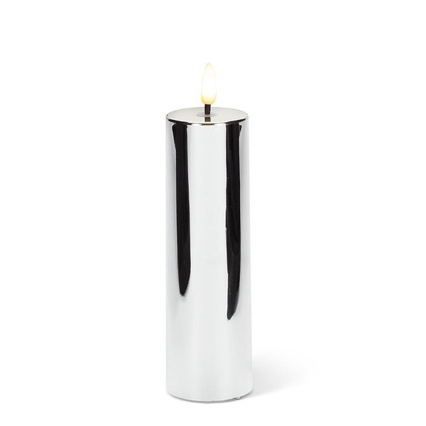 Medium - Silver LED Miralite Candle