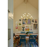 Bailey 15 Lt Chandelier - Aged Brass