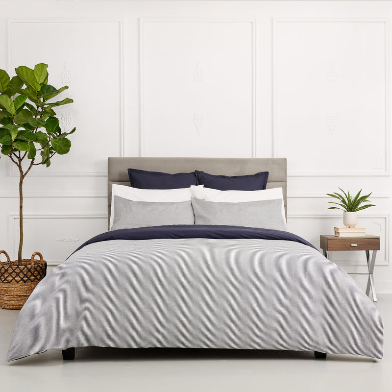 Chalet Stripe Duvet and Shams - King