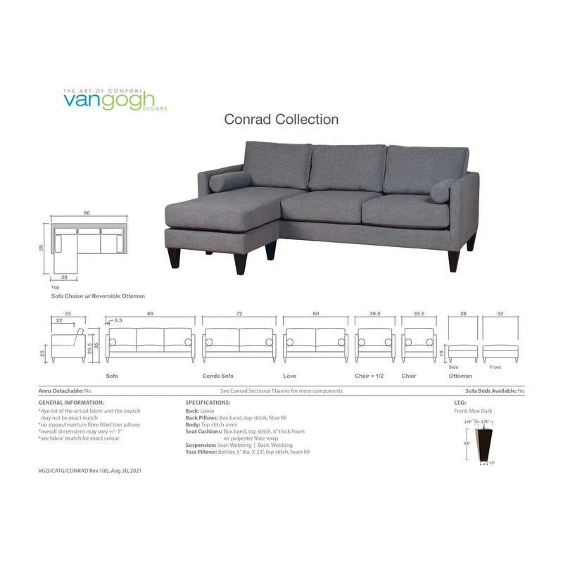 Conrad Sofa Chaise