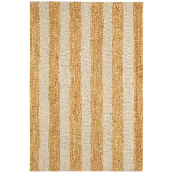 Silas Stripe Gold Hand Tufted Rug