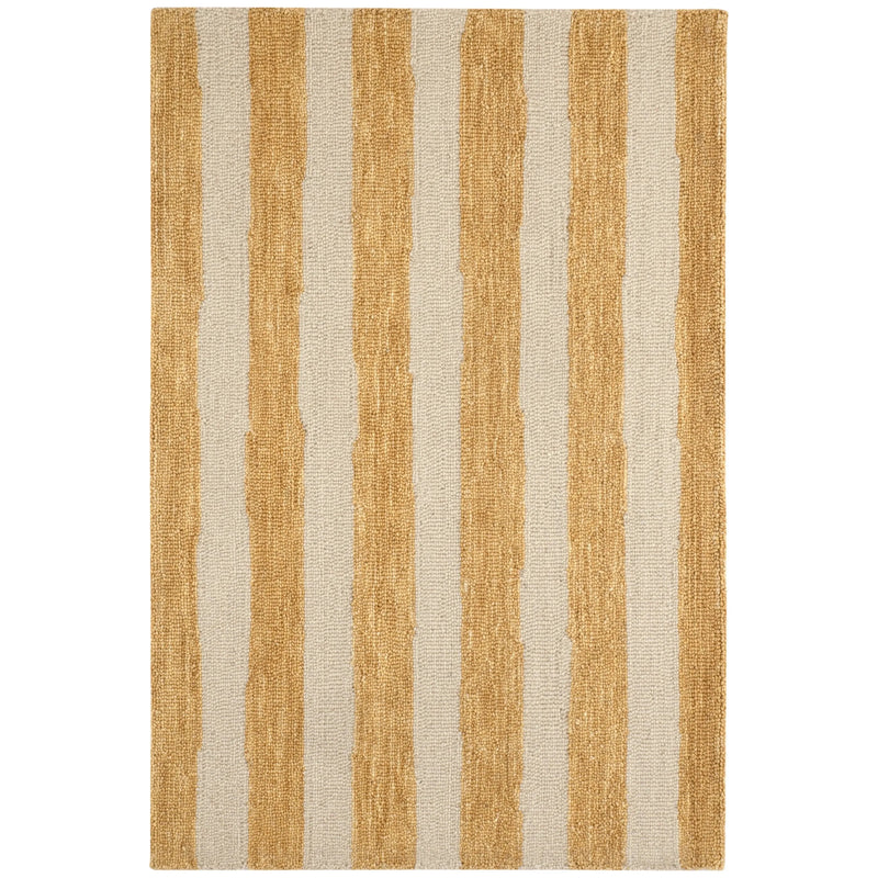 Silas Stripe Gold Hand Tufted Rug