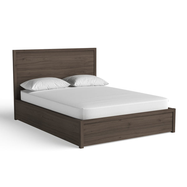 Bed G11, Storage Bed, Hydraulic Lift - Clay Stain on Walnut