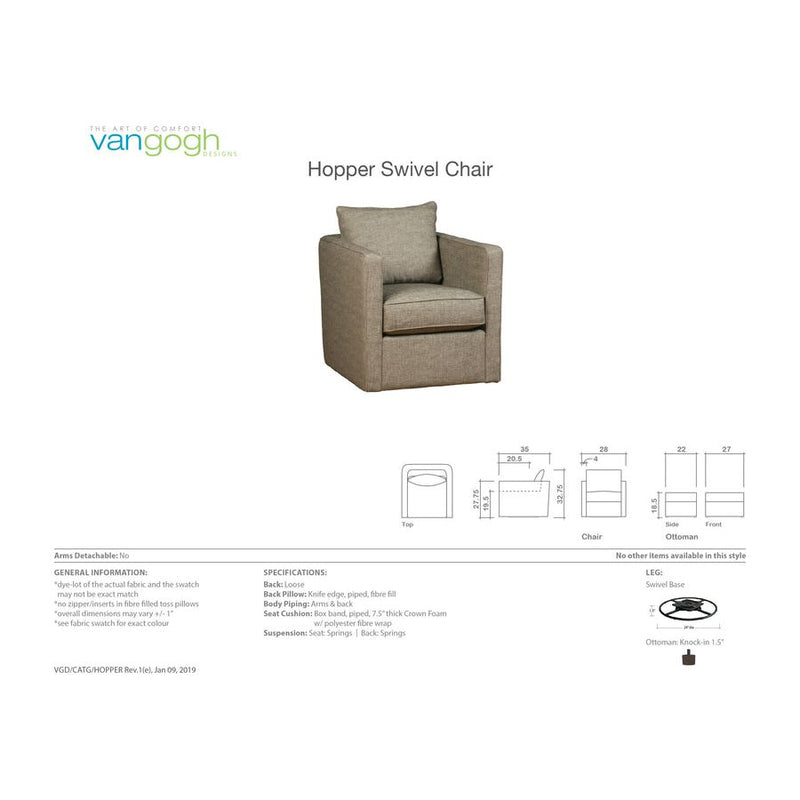 Hopper Swivel Chair
