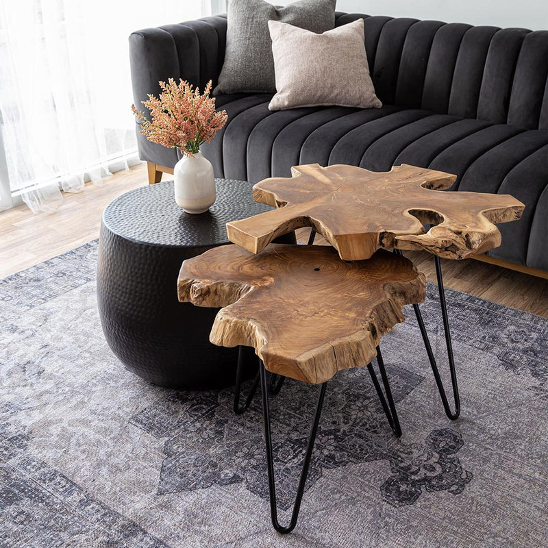 Hairpin Natura Nesting Accent Table - Large