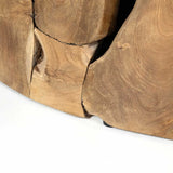 Natura Flow Round Coffee Table - Bleached