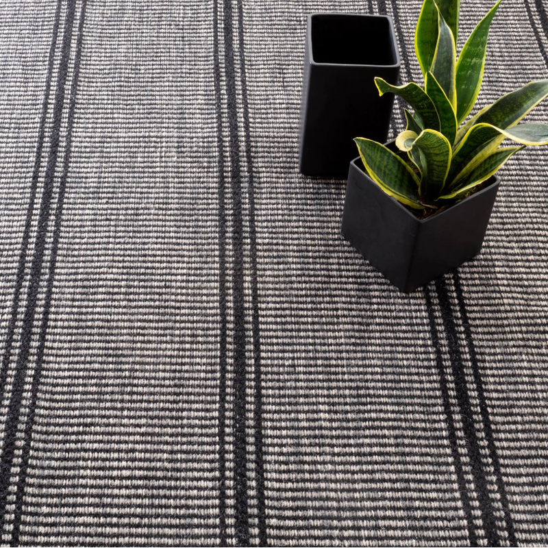 AS - Malta Black Wool Rug