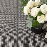 AS - Herringbone Black / Ivory - Indoor / Outdoor Rug