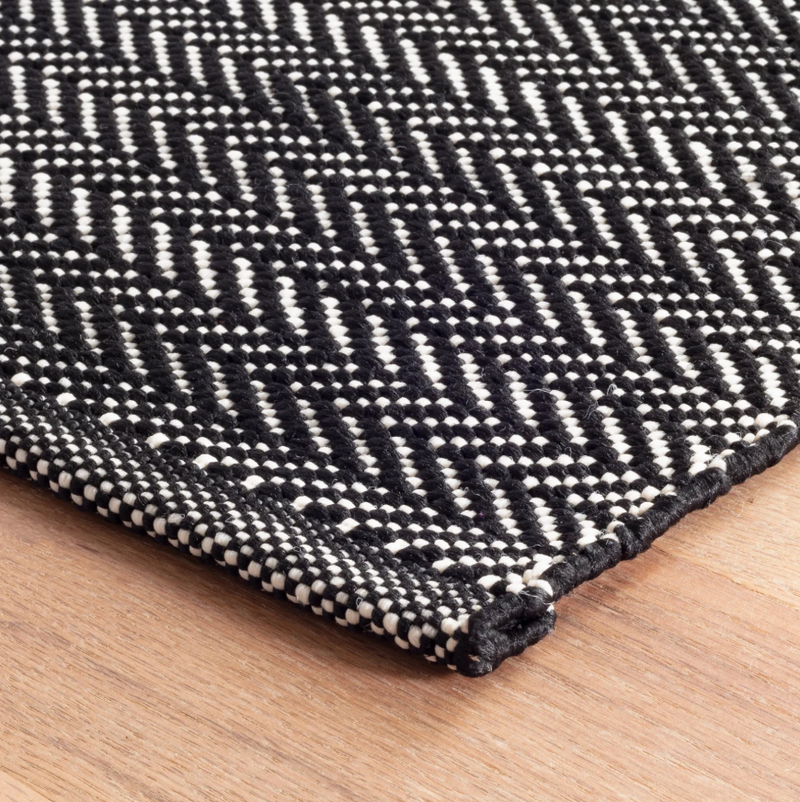 AS - Herringbone Black / Ivory - Indoor / Outdoor Rug