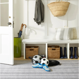 AS - Gradation Ticking Grey Machine Washable Rug