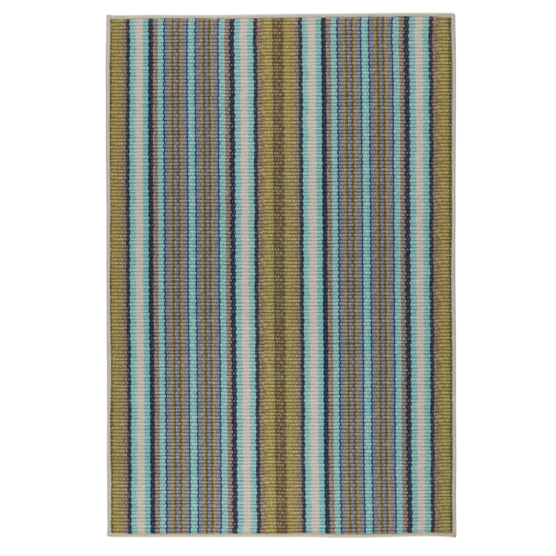 AS - Treehouse Stripe Green Machine Washable Rug