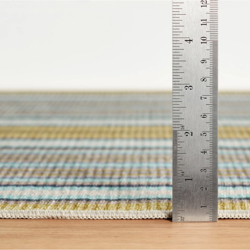 AS - Treehouse Stripe Green Machine Washable Rug