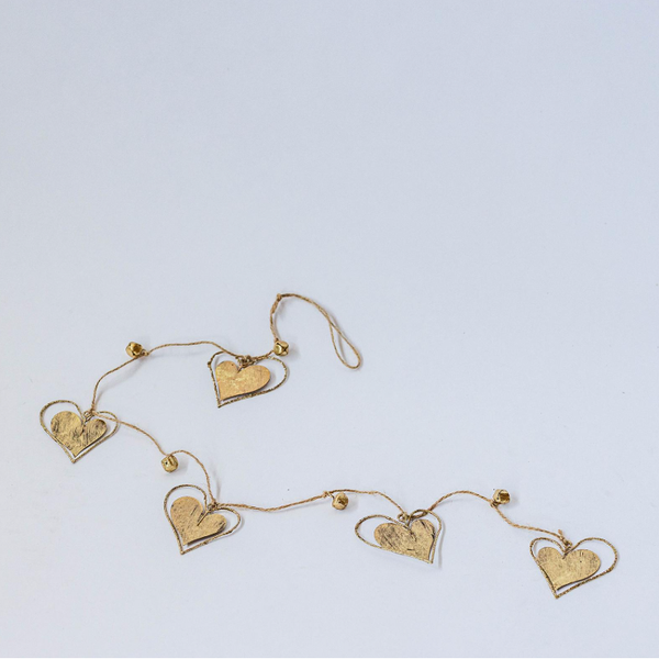 Holiday - Metal Hearts Garland