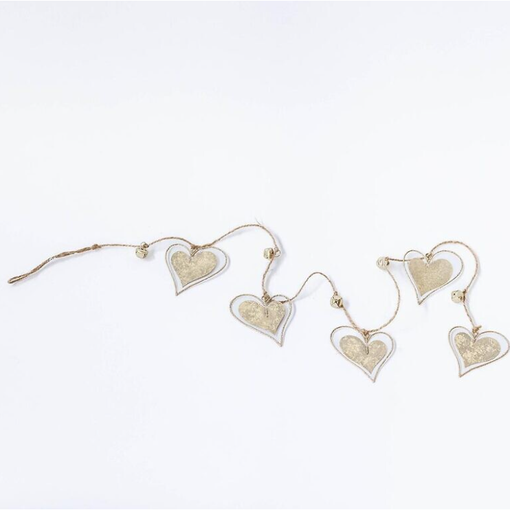 Holiday - Metal Hearts Garland