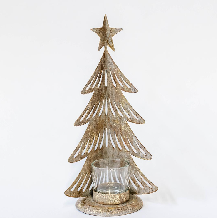 Holiday - Metal Christmas Tree Tealight Holder – MYHome Furniture