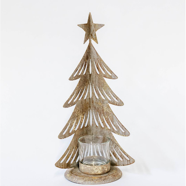 Holiday - Metal Christmas Tree Tealight Holder