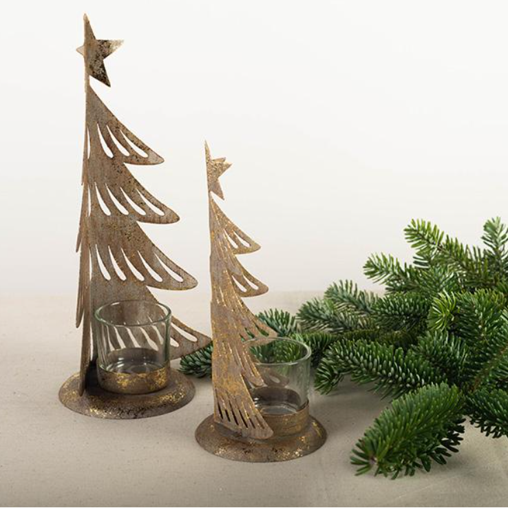 Holiday - Metal Christmas Tree Tealight Holder