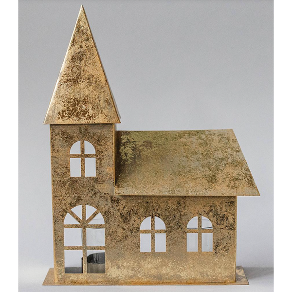 Holiday - Metal House with T-Light Holder