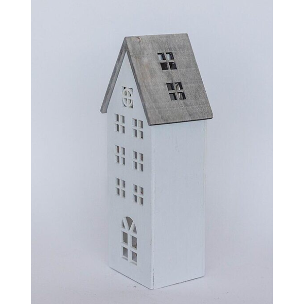 Holiday - Wooden House With String Lights