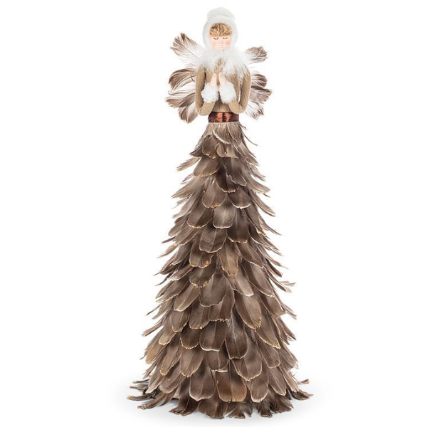 Holiday - Large Angel with Feather Skirt