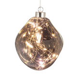 Holiday - Medium Organic Ball Ornament with LED