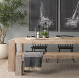 Alfred Wooden Herringbone Rectangular Tray