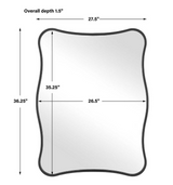 Pavia Vanity Mirror, Black