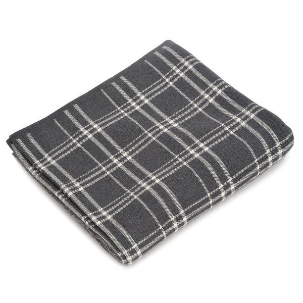 Thomas Cotton Throw - Charcoal