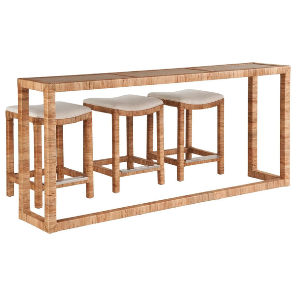 Sandbar Console Table With Stools