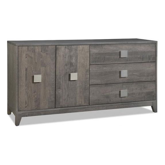 Belmont Sideboard with 2/Wood Doors on Left & 3/Drawers on Right & 1/Wood Adjust Shelf