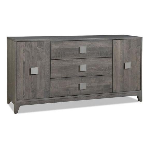 Belmont Sideboard with 2/Wood Doors on Outside & 3/Drawers in Middle & 2/Wood Adjust Shelves