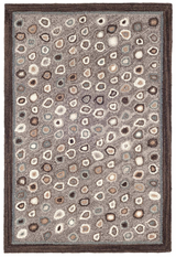 Cat's Paw Grey Wool Rug