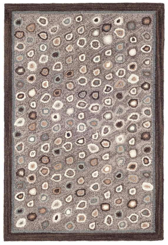 Cat's Paw Grey Wool Rug