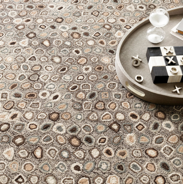 Cat's Paw Grey Wool Rug